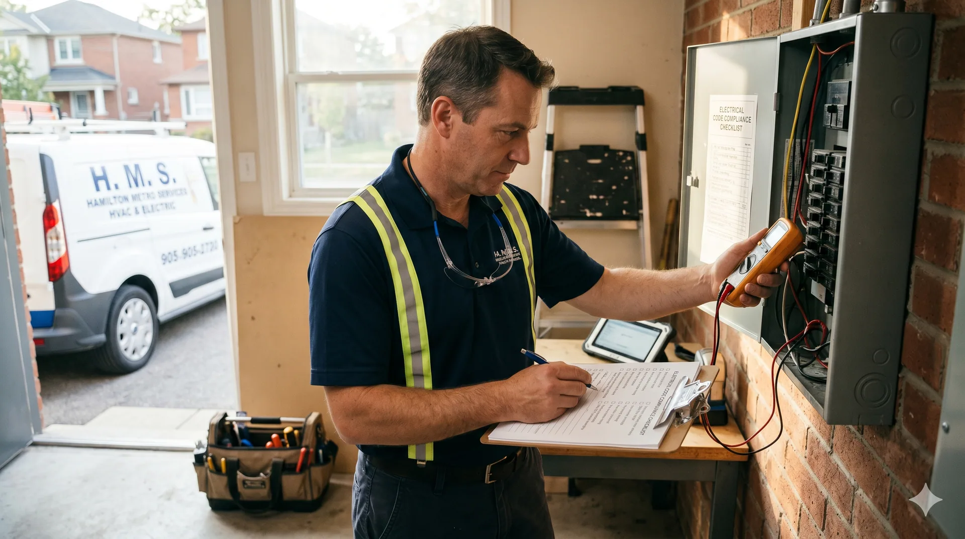 Crew performing a code-compliant installation